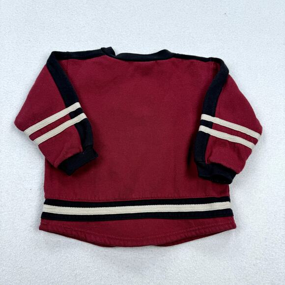 Vintage Peanuts Outfit Size 7 Red Black Sweatshirt Corduroy Pants Snoopy Cartoon - Picture 7 of 12